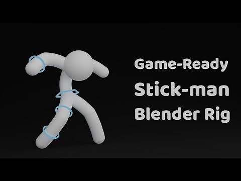 Free Game-Ready Stickman Blender Rig