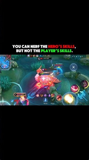You Can Nerf The Hero’s Skills, But Not The Player’s Skill 😎 #MLBB #PHMIL #shorts #katsuo