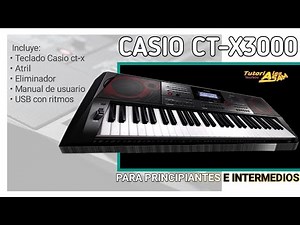 Casio ct-x3000 teclado semiprofesional | para principiantes e intermedios | programado