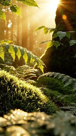 "Breathtaking 8-Second Nature Loop | Realistic Forest & Dew Drops #nature