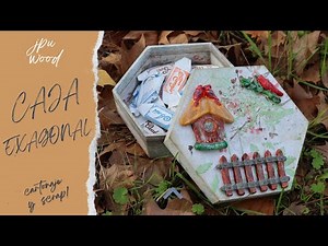 TUTORIAL: Caja Hexagonal de Cartonaje y Scrap para Principiantes 📐✨