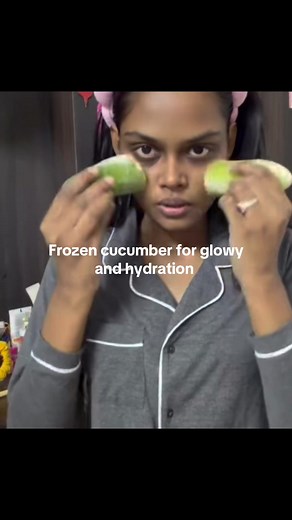 Frozen Cucumber for Glowing Skin & Hydration Benefits