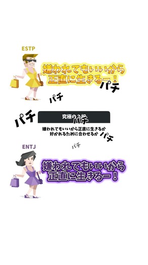 “正直に生きる”か“合わせる”か #mbti #estp #entj #mbti診断 #新mbti診断 #64タイプ診断 #16personalities #究極の二択