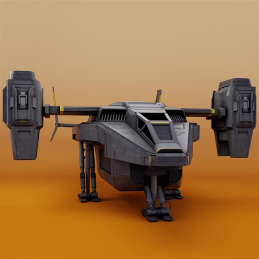 Galactic Dropship 3D Printed Sci-fi Vehicle 28–32mm Resin Model for Rpgs Skirmish Games - Etsy