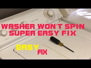 ✨ Washer Won't Spin or Drain - DIY - EASY FIX- SAVE $$$ ✨
