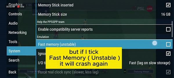 How to fix Game Crashed - Invalid Memory Access ,- PPSSPP - Betway MediaFire Pes 26 Africa