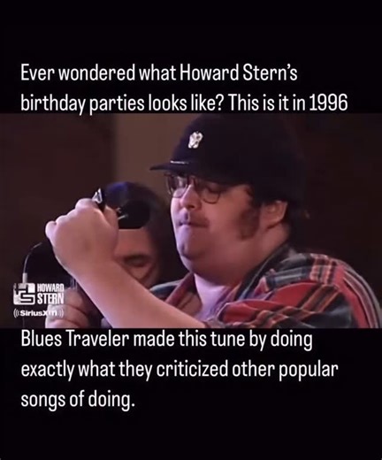 Timeless Old Man’s Rock for everyone on Instagram: "Howard Stern: I could listen to that all day. Blues Traveler: Yeah that’s the point. The way he plays the harmonica is astronomica! Dude has lung capacity for days.....awesome. RIP BOBBY, such an underrated bass player, guy was a fucking animal I understand the irony of the song and how he made a popular song by doing exactly what he criticizes other popular songs of doing. But it does help that he could sing an owner’s manual and make it sound