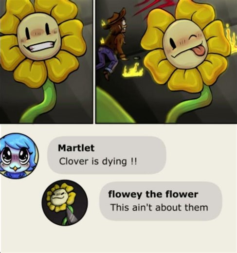 Flowey is SOOO MEAN TO CLOVER - Undertale Yellow Comic Dub