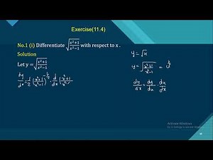 Grade 11 , Chapter (11) , Exercise(11.4) No.2(i)