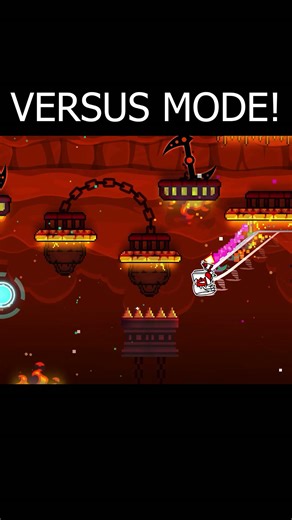New level in Geometry Dash in versus mode