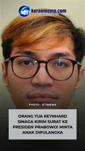 Orang Tua Reynhard Sinaga Kirim Surat ke Presiden Prabowo! Minta Anak Dipulangka #prabowo #berita