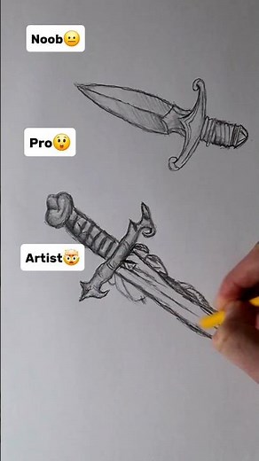 How to draw a sword✏️ From noob to artist