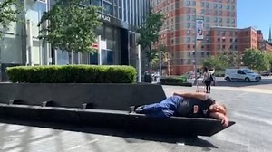 Rough sleepers spotted in Manhattan's East Village amid pandemic
