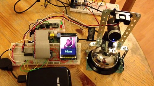 Raspberry Pi parking camera with distance sensor