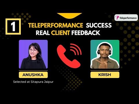 Teleperformance | Real Call with Selected Candidate ~ Anushka | Teleperformance Sitapura Journey