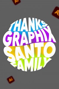 Envelope Distort text Effect Design by Adobe Illustrator #fblifestyle #adobeillustrator #envelope #design #3d #illustrator #graphicdesign #graphixsanto | Graphix Santo