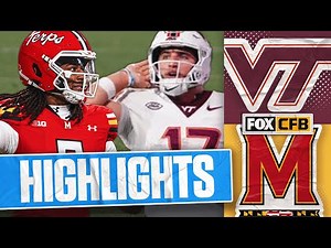 Virginia Tech Hokies vs Maryland Terrapins Highlights 🏈 FOX College Football