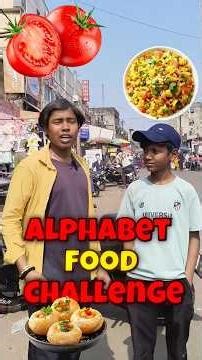 Alphabet Food Challenge! 🍟 #ytshorts #minivlog #challenge #funny #comedy