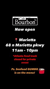We open baby!!! | Cafe Bourbon St.