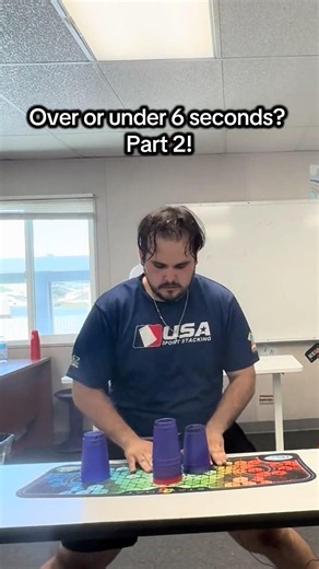 Over or under 6 seconds? Part 2! # #sportstacking #cupstacking #speedstacking