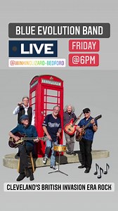 BLUE EVOLUTION BAND will be LIVE on the Bedford Patio stage at 6pm TONIGHT! Come enjoy some great music from Cleveland’s British Invasion Rock Era 🎶 🎼 🦎 🎶 🎼 🦎 #livemusic #patiotime #blueevolution #winkinglizard #lizardnation | Winking Lizard Tavern