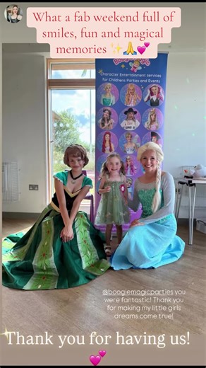 Wow, what a weekend…full of so many truly magical moments with the wonderful families who we had the privilege of visiting…we are so grateful. Thank you for inviting us 🙏💕 #birthdayparty #princessparty #taylorswifttok #frozencosplay #childrensentertainer #characterperformer #fyp #viralvideos #hampshirebusiness #boogiemagicparties
