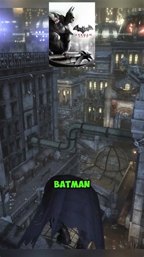 batman gliding lol #batmanarkhamknight