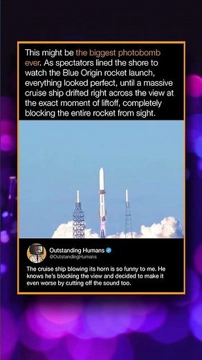 This might be the biggest photobomb ever. As spectators lined the shore to watch the