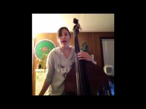 Double bass tuned in fifths with high E string