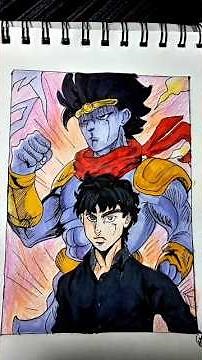 Jotaro Kujo Drawing from JoJo’s Bizarre Adventure | Anime PFP Sketch Fan Request #animeart #art