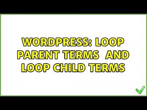 Wordpress: Loop parent terms {display posts} AND loop child terms {display posts}