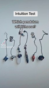 Intuition Test of the day featuring a few of my pendulums. Which...