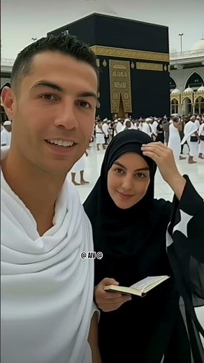 Ronaldo & Georgina visiting Mecca 🕋✨ Unreal AI generated vedio 2025