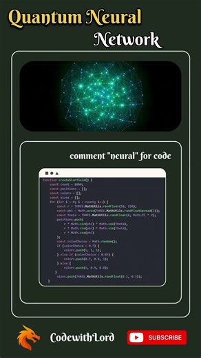 Quantum Neural Network Visualization using Three.js — Future of AI & Quantum Computing