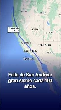 The San Andreas Fault generates a major earthquake, on average, every 100 years: Oswaldo Ordóñez