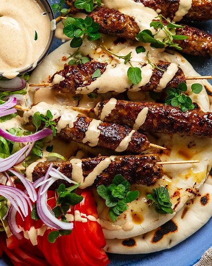 🔥NEW RECIPE🔥 Greek Lamb Kofta Kebabs with a secret spice blend from Melbourne's Kalimera Souvlaki Art. It’s simple, but spectacular!🇬🇷 https://www.recipetineats.com/greek-kofta-kebabs/ | RecipeTin
