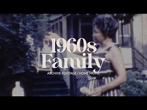 Archive footage of African American family in backyard in the 1960s | home movie 8mm film