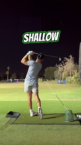 216K views · 765 reactions | How to stop coming over-the-top and shallow out your swing. Here’s the down-the-line look at the “swing under the stick” drill - along with the feels and sequencing to make it work. #golf #lesson #golftips #golfswing #drills #shallow #simple | Mike Rodenbush | Facebook