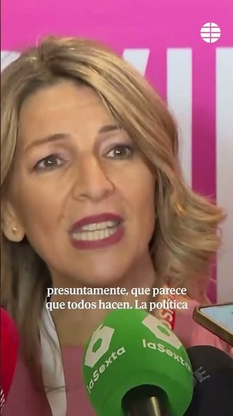Yolanda Díaz raises the tone against the PSOE: "Politics is not the disgrace we are seeing" #psoe