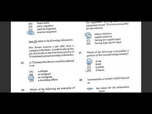 CSEC Principle of Business (2018), PAPER 1 FOR MAY/JUNE 2024