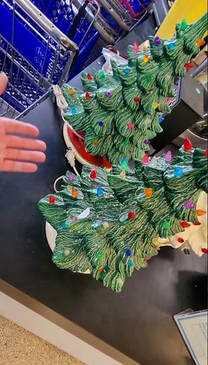 #3 very rare vintage 60s/70s ceramic Christmas trees reasonably priced $75, & $50, a great deal.