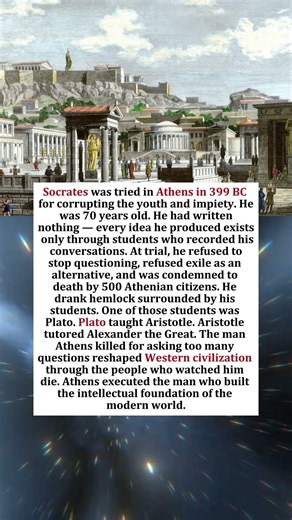 The Greek Philosopher Executed for Asking Questions — His Students Changed the Entire Western World