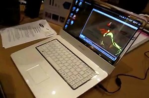 Samsung's new transparent laptop.