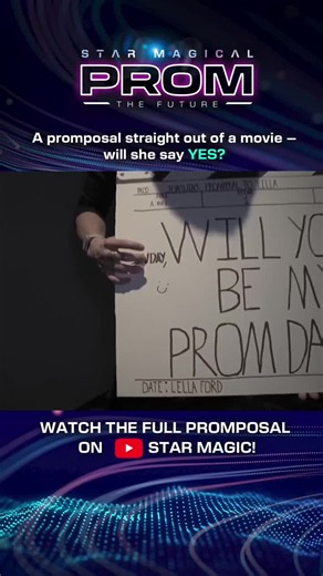 Rating this kilig movie 10 out of 10 🎬✨ Watch the full video and vote for #LelQuin as #StarMagicalProm2026 Stellar Awards BEST PROMPOSAL on Star Magic YouTube! 🗳️ Voting is open from June 19, 12NN to June 26. Click the link in the comments to watch and vote! #JoaquinArce #LellaFord