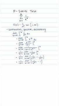 Understanding the p - series test