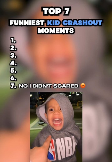 Top 7 Funniest Kids Crashout Moments