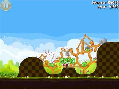 Official Angry Birds Seasons Walkthrough Easter Eggs 1-4