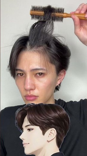 前髪とサイドのやり方#センターパート