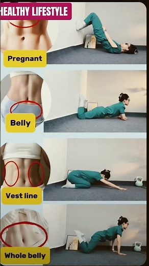 Safe Exercises For Whole Body Fitness | Belly Fat And Waist Care During Pregnancy #shorts