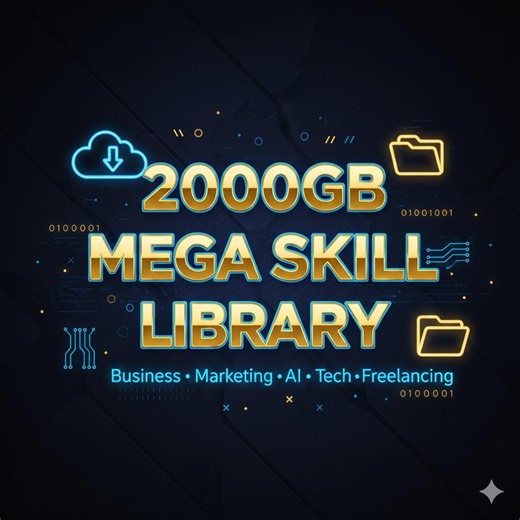 2000GB Mega Skill Library • Business, Marketing, AI, Tech Courses (digital Download) - Etsy